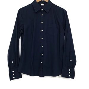 J.Crew Factory Navy Button Down Shirt Sz L